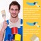 96 Pcs Paint Brushes Bulk, Natural Bristle Chip Brushes with Wooden Handle, Flat Art Applicators for Wall, Furniture, Kids, Fences Details